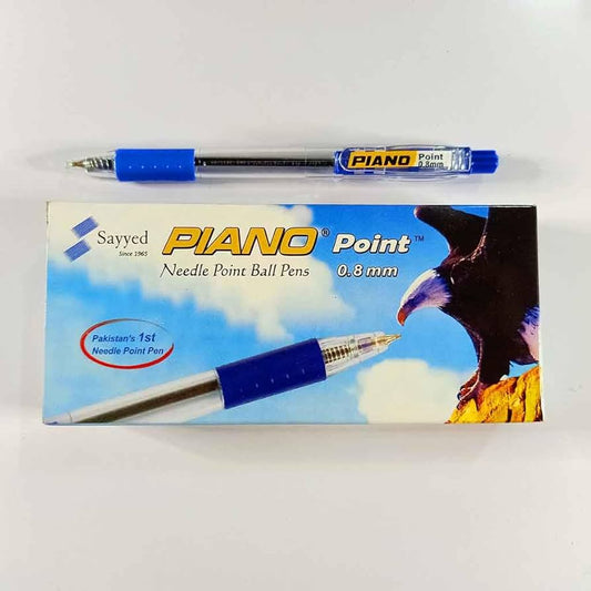 PIANO Click Ballpoint - Needle Point 0.8mm (Pack of 10) | All Colors Available