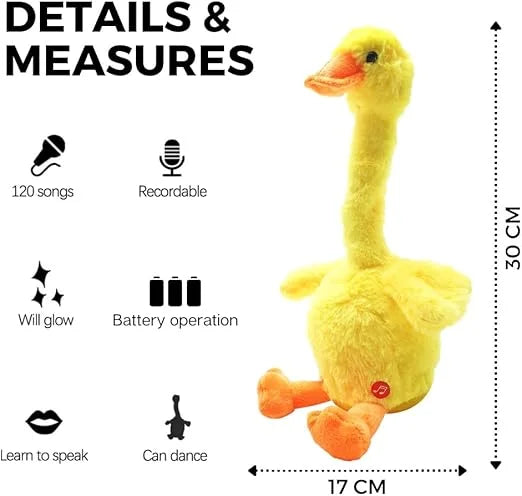Cute Dancing & Talking Duck Toy - Fun Interactive Playmate for Kids