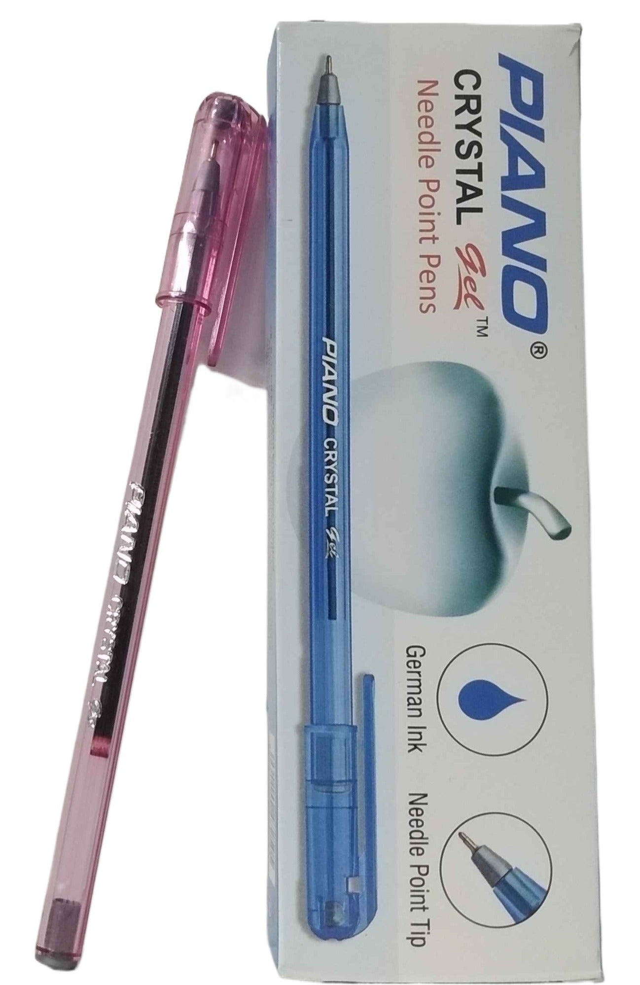 Piano Crystal Gel Pen - Pack of 10 | Available in All Colours