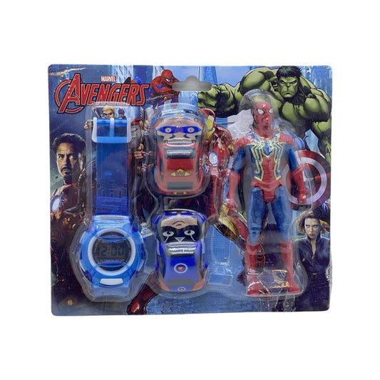 Avengers Toy Set - Best Gift for Boys (Figure, Watch & Cars)