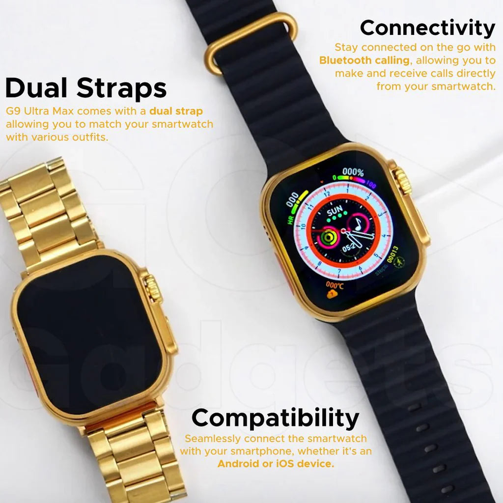 G9 Ultra Pro Smart Watch - Gold Edition