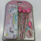 Unicorn Magical Birthday Girls Stationery Set - 6 Pcs with Pencil Box