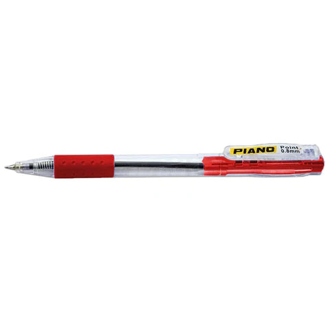 PIANO Click Ballpoint - Needle Point 0.8mm (Pack of 10) | All Colors Available