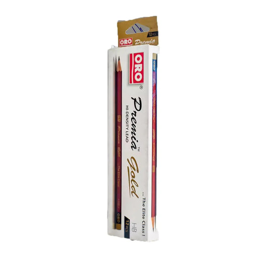 ORO Premia Gold Pencil (Pack of 12) - Writing For School & Office