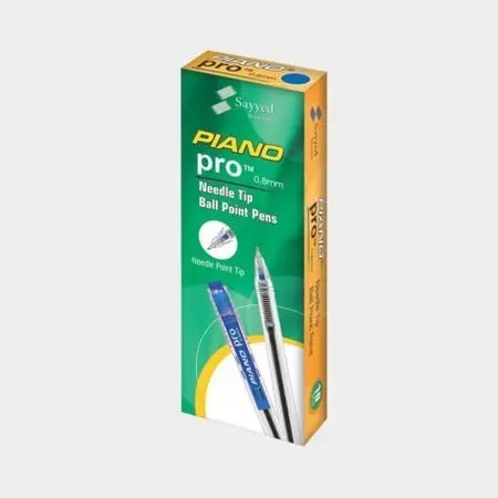 Piano Pro Ballpoint Pens - 0.8mm Needle Tip (Pack of 10)