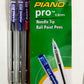 Piano Pro Ballpoint Pens - 0.8mm Needle Tip (Pack of 10)