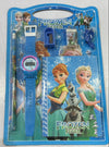 Frozen-themed stationery set on a white background