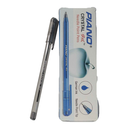 Piano Crystal Gel Pen - Pack of 10 | Available in All Colours