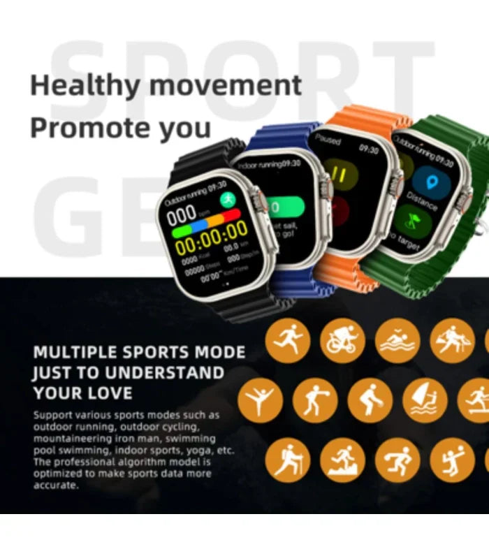 HW Ultra 2 Smart Watch with Amoled Display - Android Smart Watch