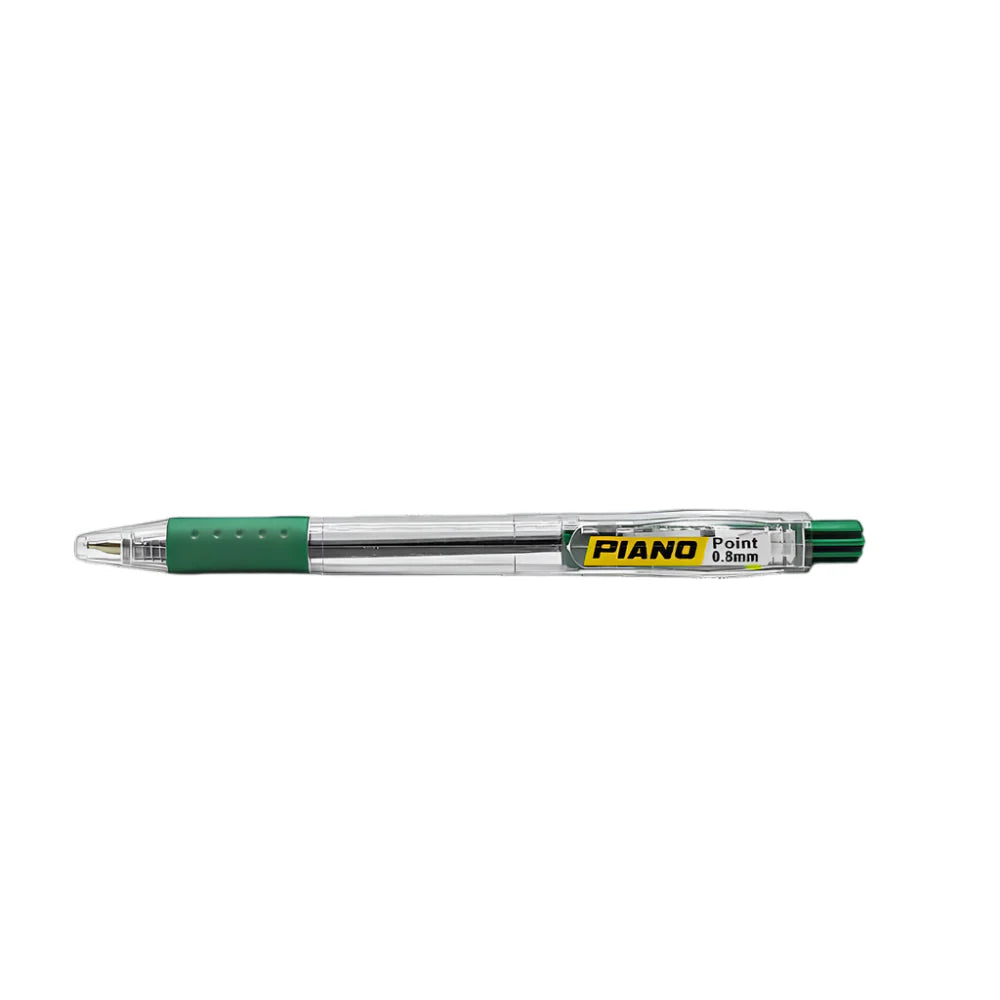 PIANO Click Ballpoint - Needle Point 0.8mm (Pack of 10) | All Colors Available