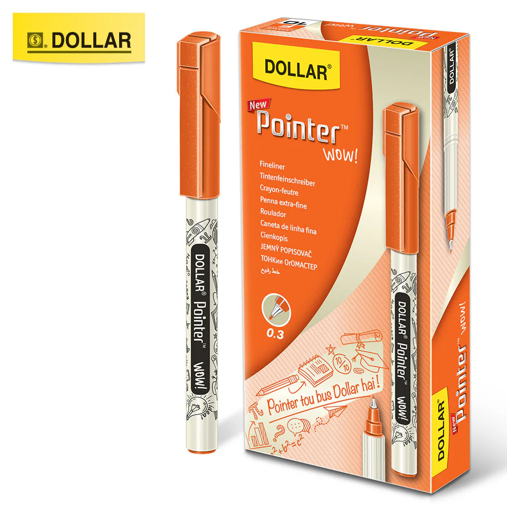 Dollar Pointer WOW 0.3mm - 10 Pcs Pack | Multiple Colors Available