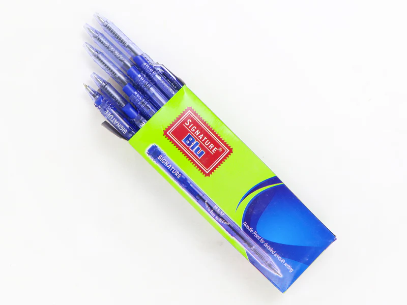 signature blu ball pen